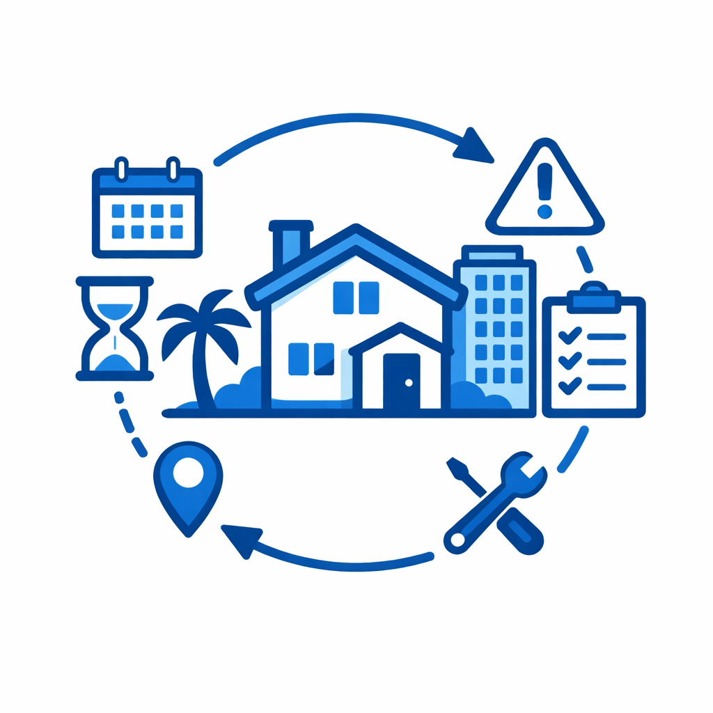 Procedure icon no text real estate theme shades of blue and whiteFlat vector icon exact size 1024x1024 pixels 11 aspect ratioCentered compositionPrima-1